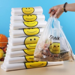 Transparent smiley bag